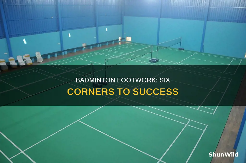 what is six corner footwork in badminton