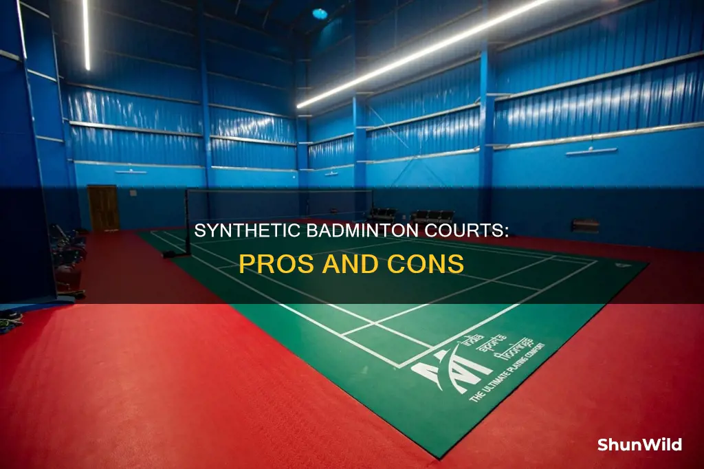 what is synthetic badminton court