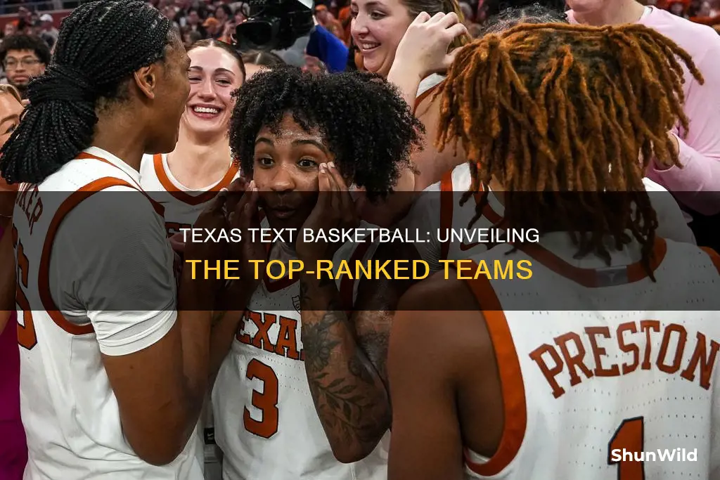 what is texas text basketball ranking