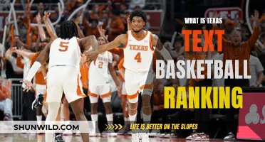 Texas Text Basketball Ranking: What's the Latest?