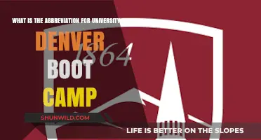 University of Denver Boot Camp Abbreviation: What Does It Stand For?