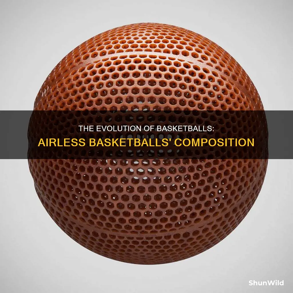 what is the airless basketball made of