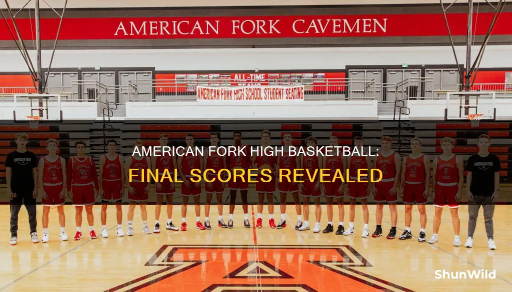what is the american fork high basketball score