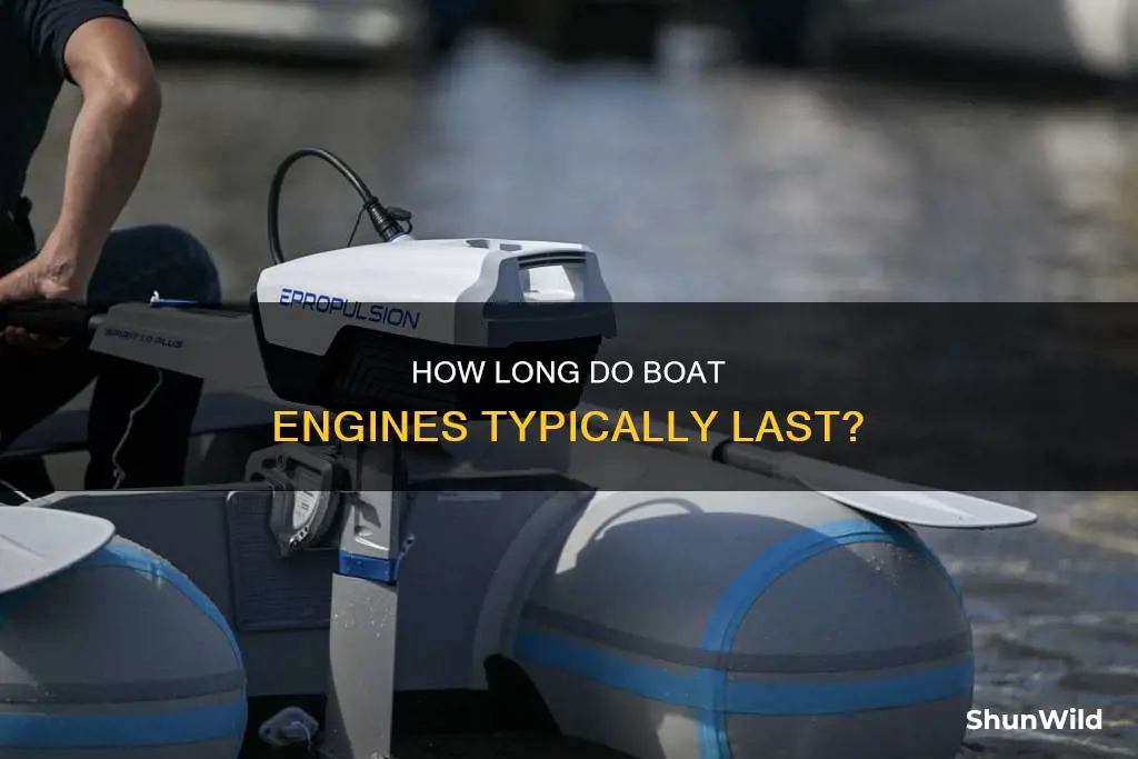 what is the average engine hours lifespan boat