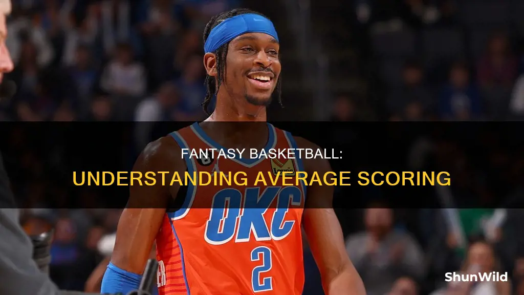 what is the average fantasy basketball score
