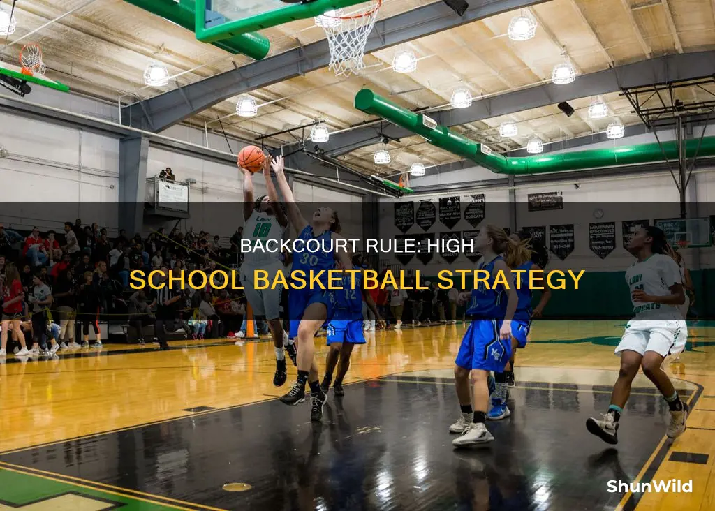 what is the backcourt rule in high school basketball