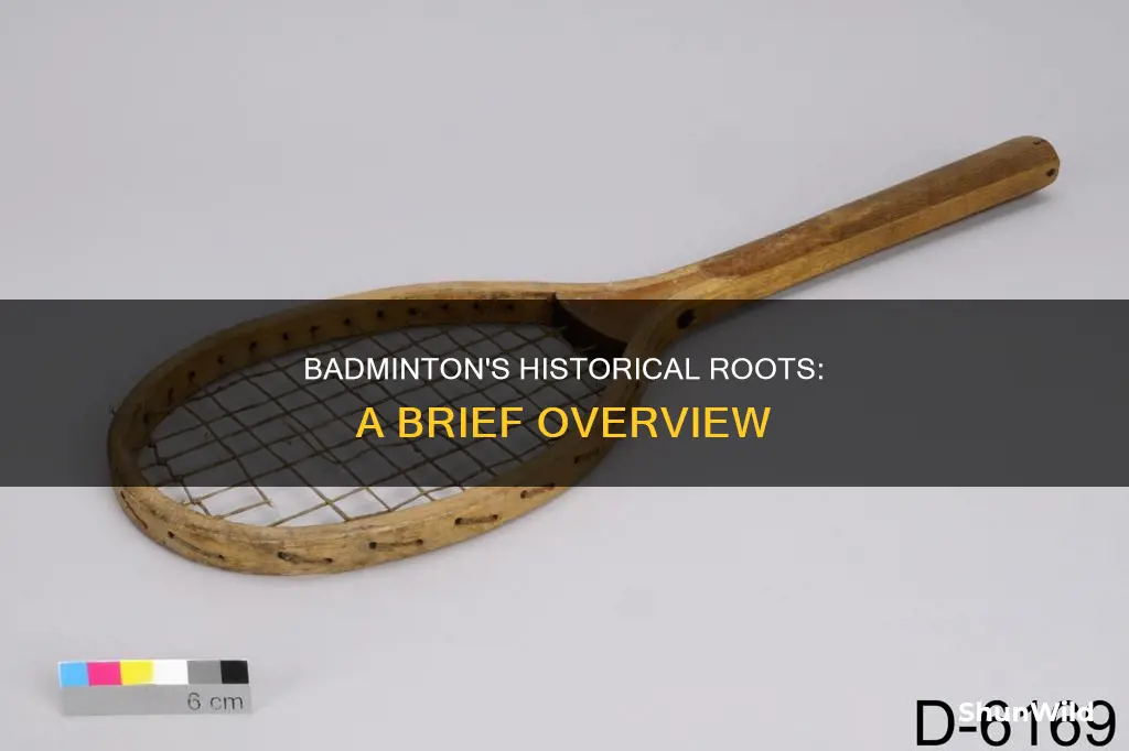 what is the background of badminton