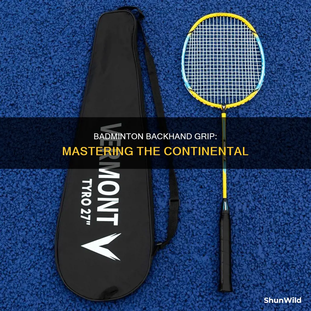 what is the backhand grip called in badminton