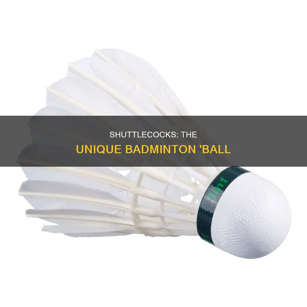 what is the ball used in badminton