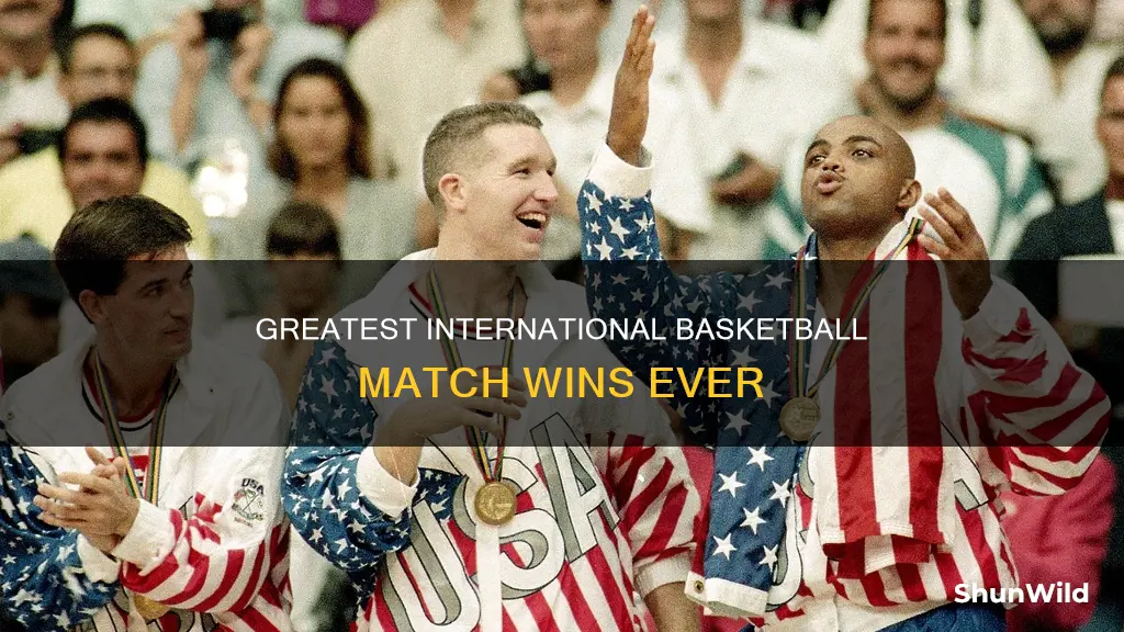 what is the best international basketball match win