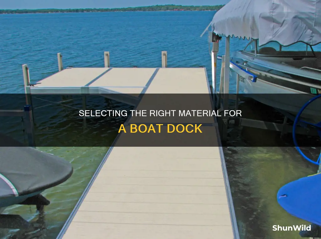 what is the best material for a boat dock