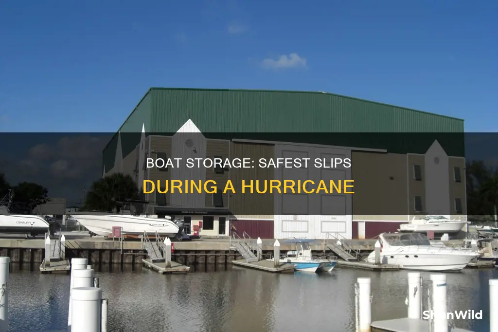 what is the best slip to store boat for hurricane