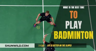 The Prime Time to Play Badminton