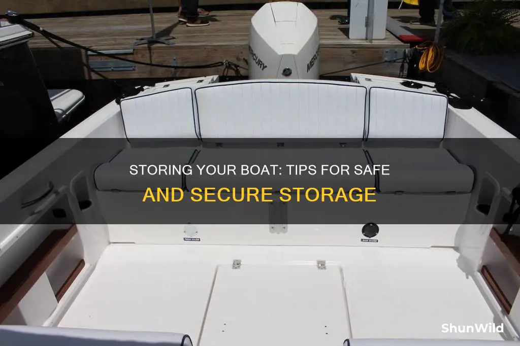 what is the best way to store a boat