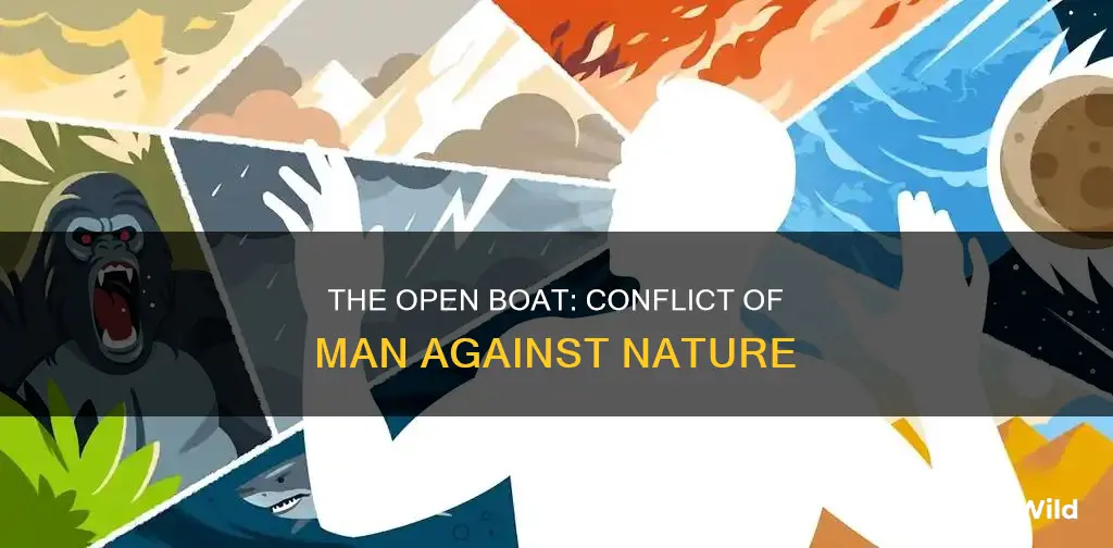 what is the conflict in the story the open boat