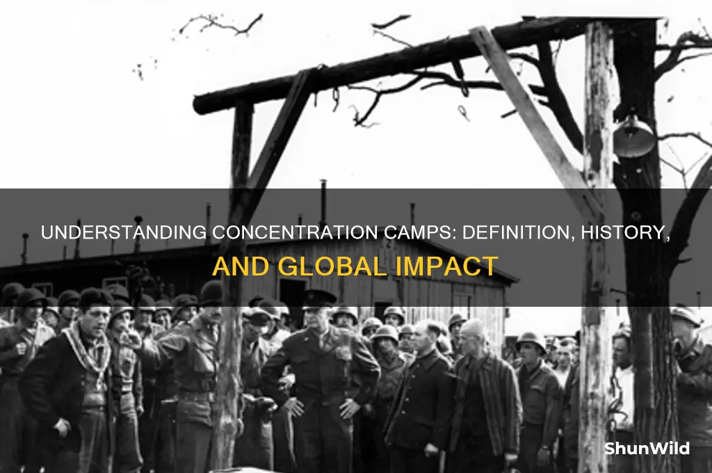 what is the definitoon of concentration camps