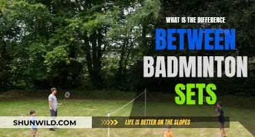 Badminton Sets: What's the Difference?