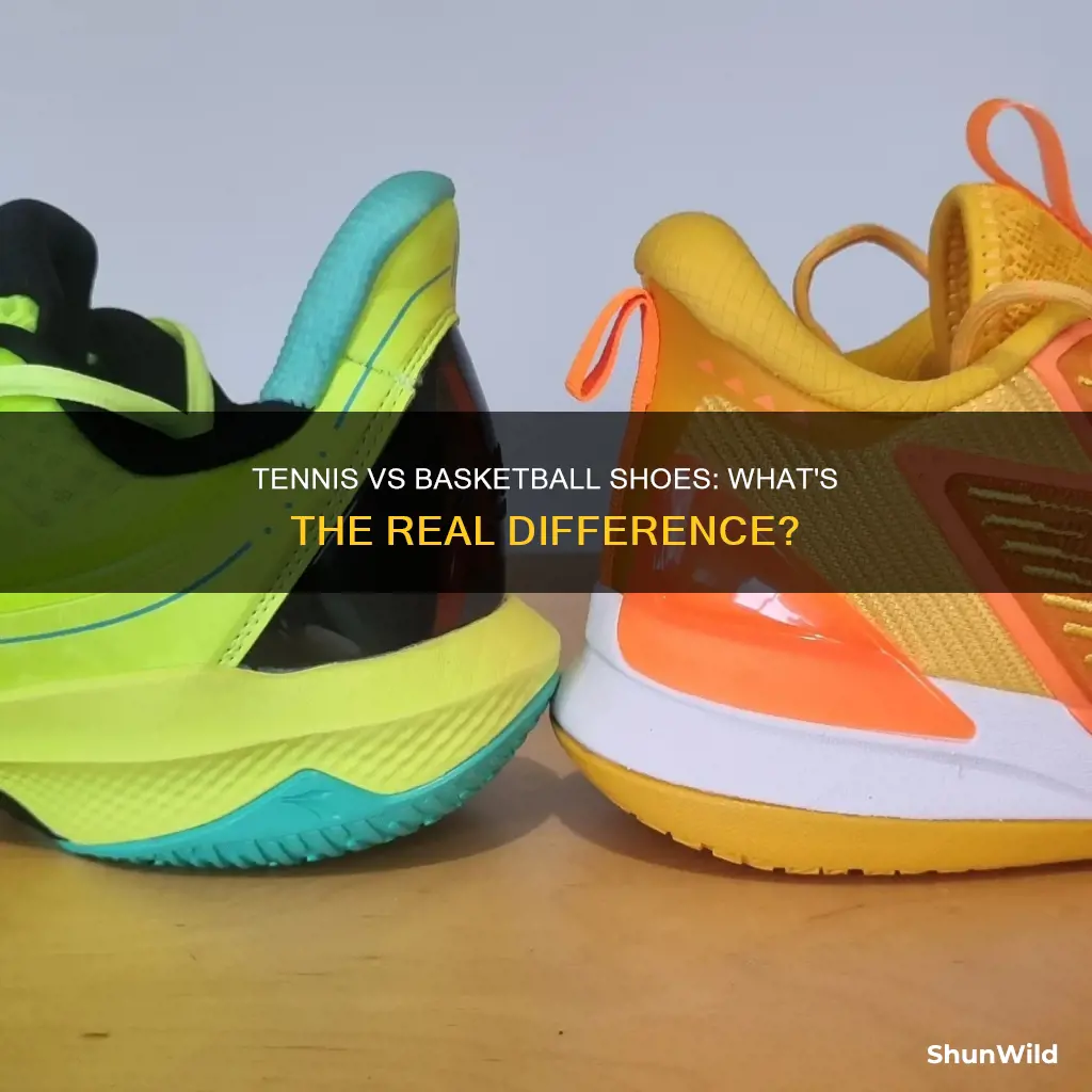 what is the difference between basketball and tennis shoes