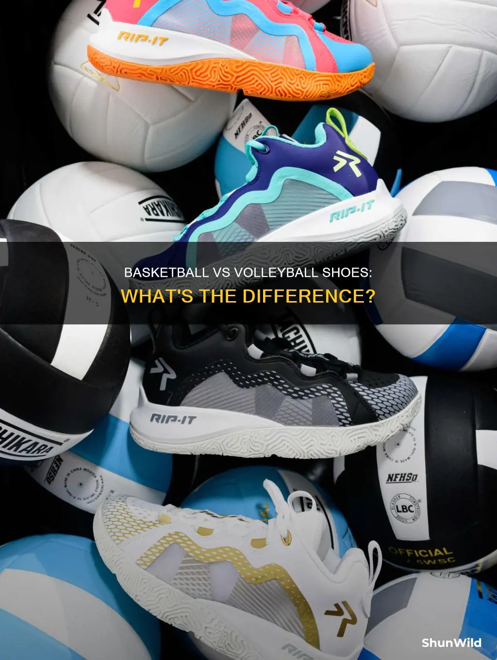 what is the difference between basketball and volleyball shoes
