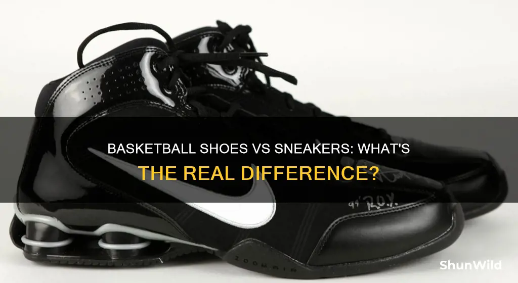 what is the difference between basketball shoes and sneajers