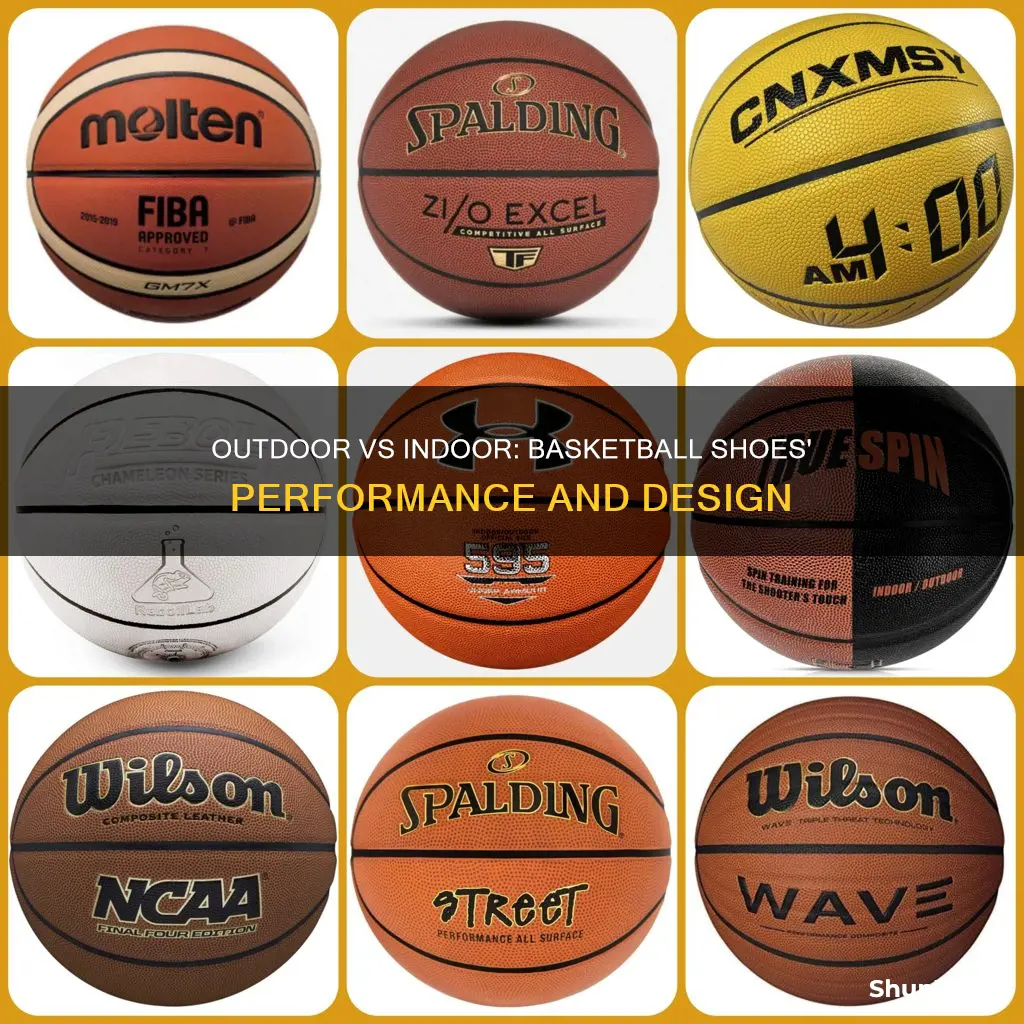 what is the difference between indoor and outdoor basketball shoes