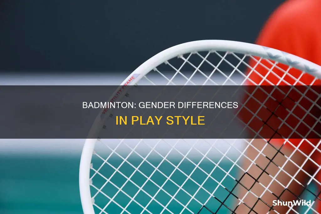 what is the difference between male and female badminton
