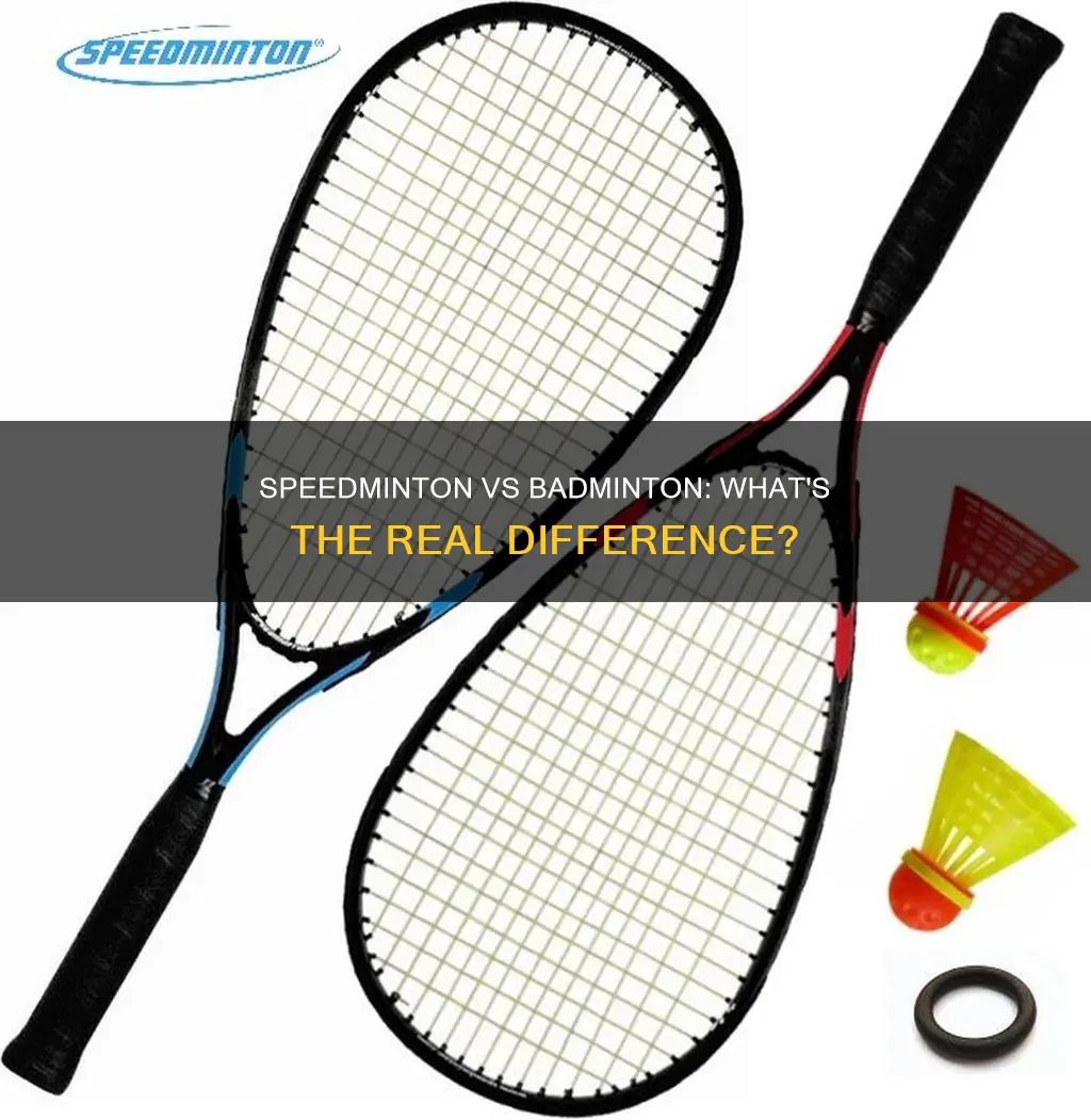 what is the difference between speedminton and badminton