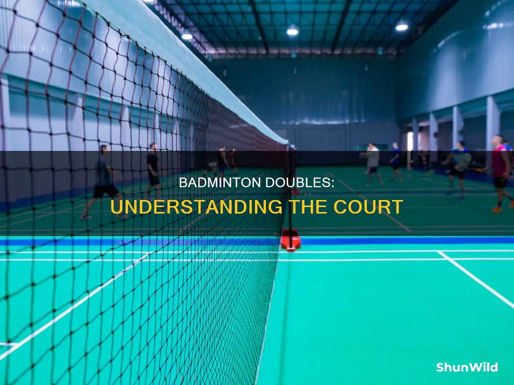 what is the doubles playing court in badminton