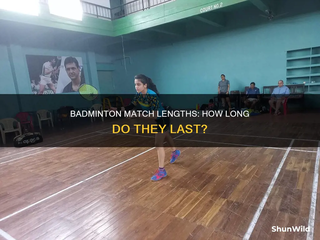 what is the duration of a badminton game