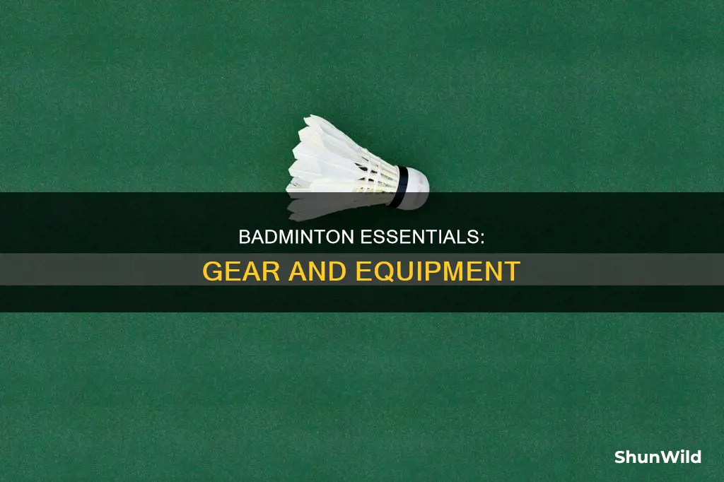 what is the equipment used in badminton