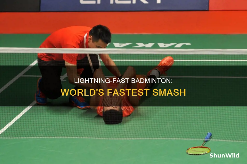 what is the fastest badminton smash record