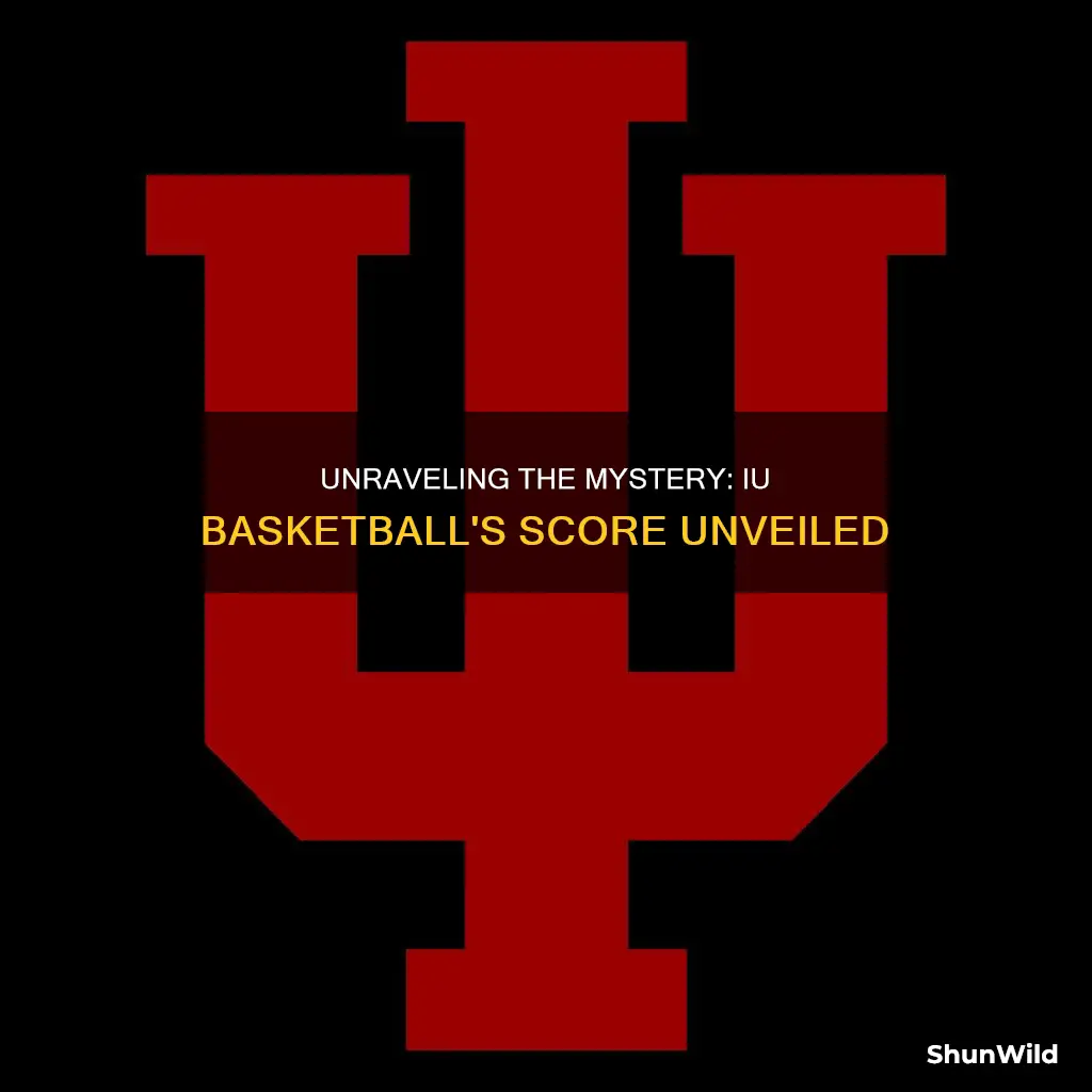 what is the iu basketball score