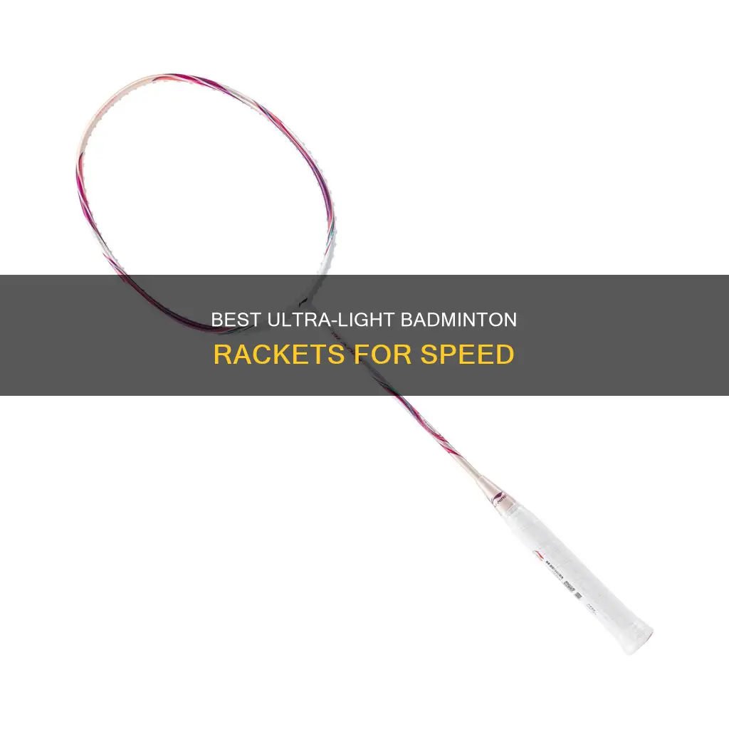 what is the lightest badminton racket