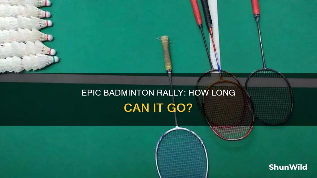 what is the longest badminton rally