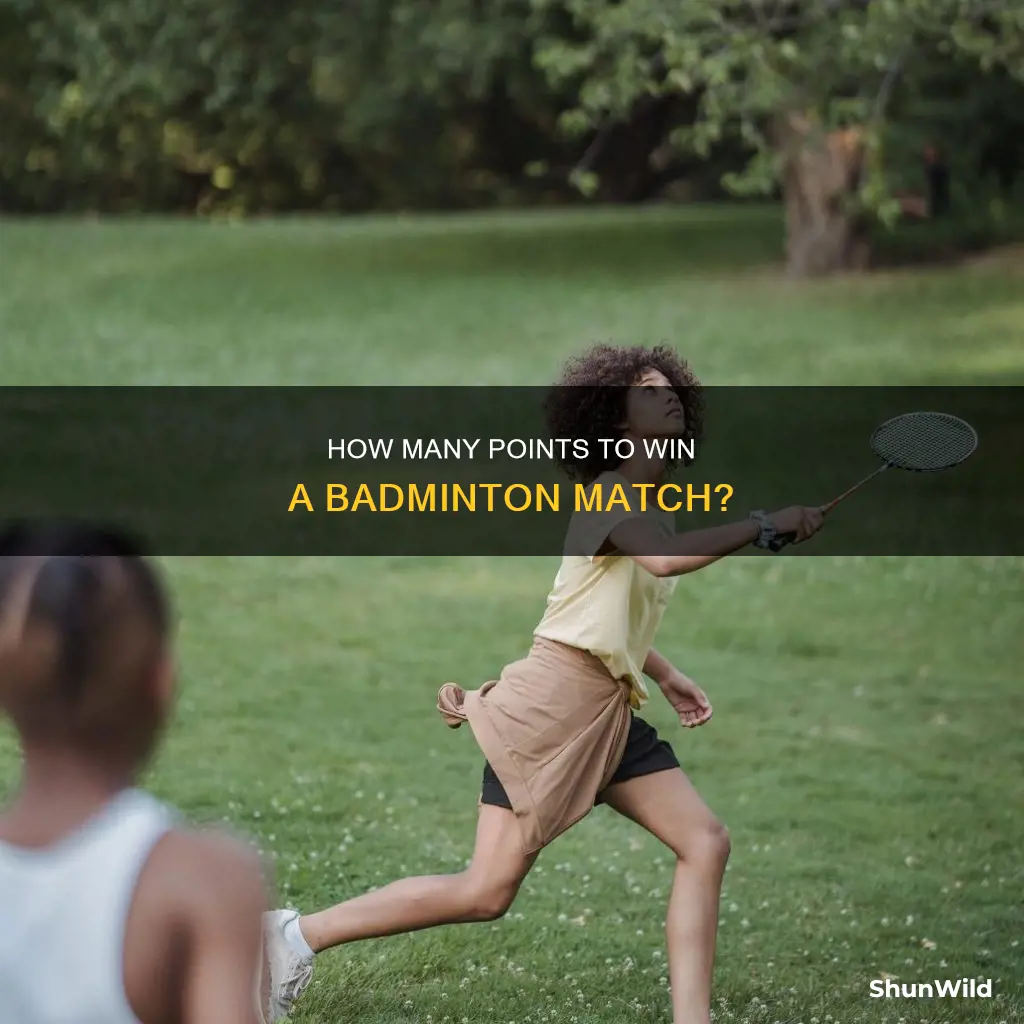 what is the maximum number of points in badminton