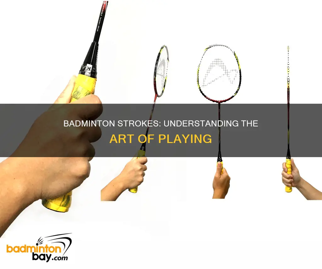 what is the meaning of strokes in badminton