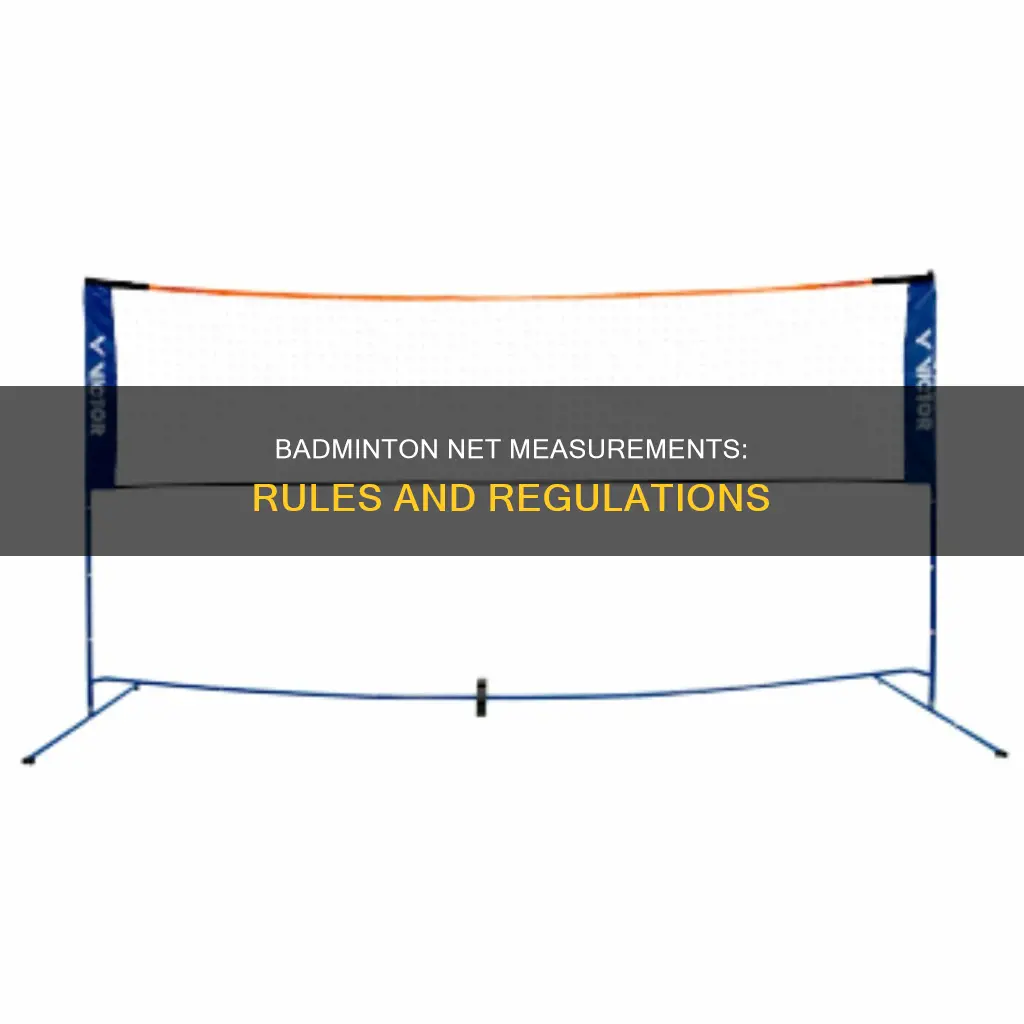 what is the measurement of the badminton net