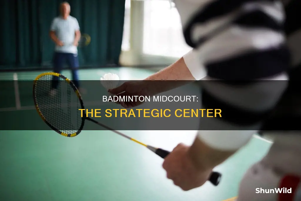 what is the midcourt in badminton