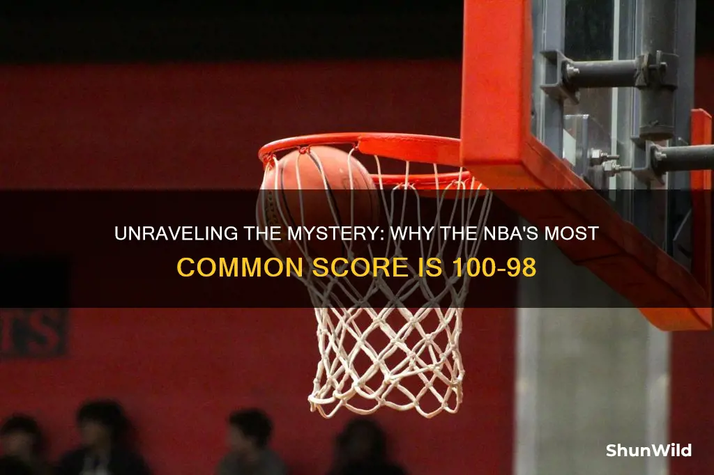 what is the most common basketball score