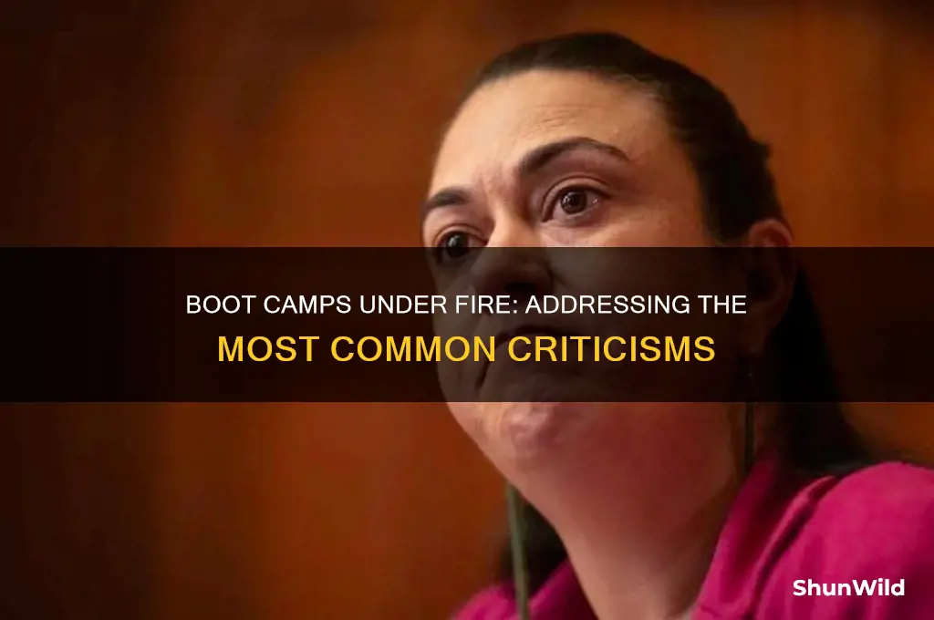 what is the most commonly cited criticism surrounding boot camps