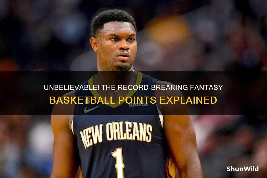 what is the most fantasy basketball points ever