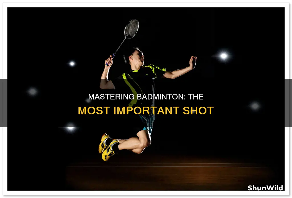 what is the most important shot in badminton