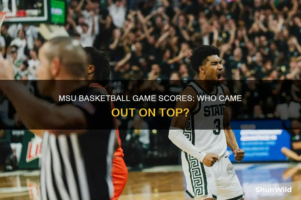 what is the msu basketball score