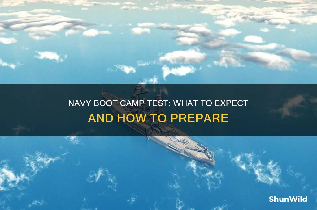 what is the navy boot camp test like