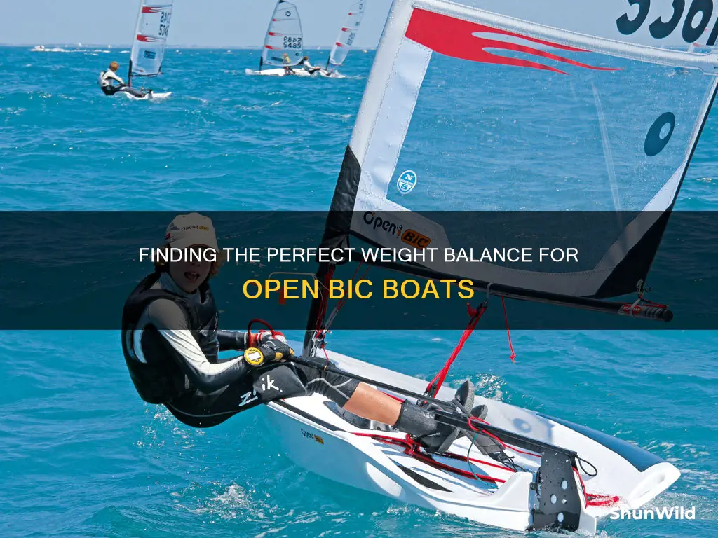 what is the optimum weight for an open bic boat