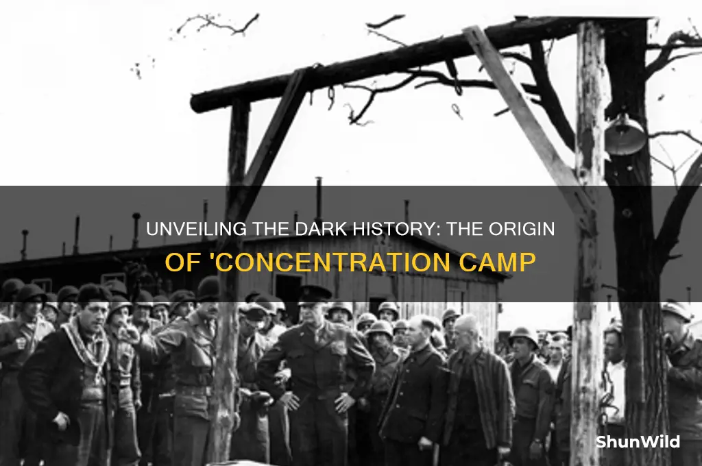 what is the origin of the phrase concentration camp