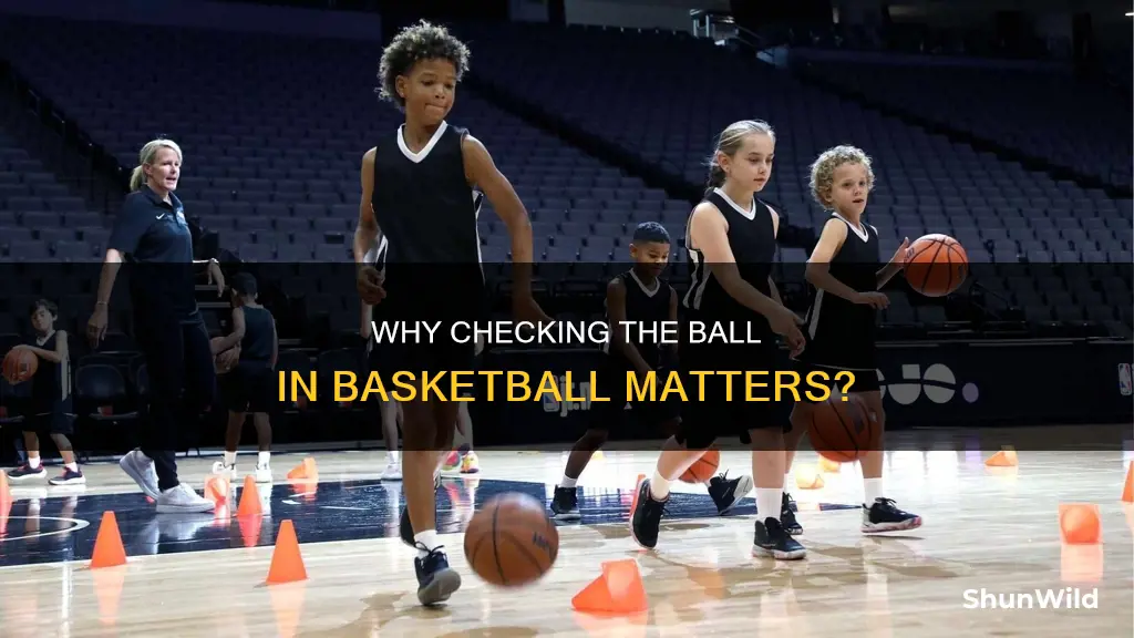 what is the point of checking the ball in basketball