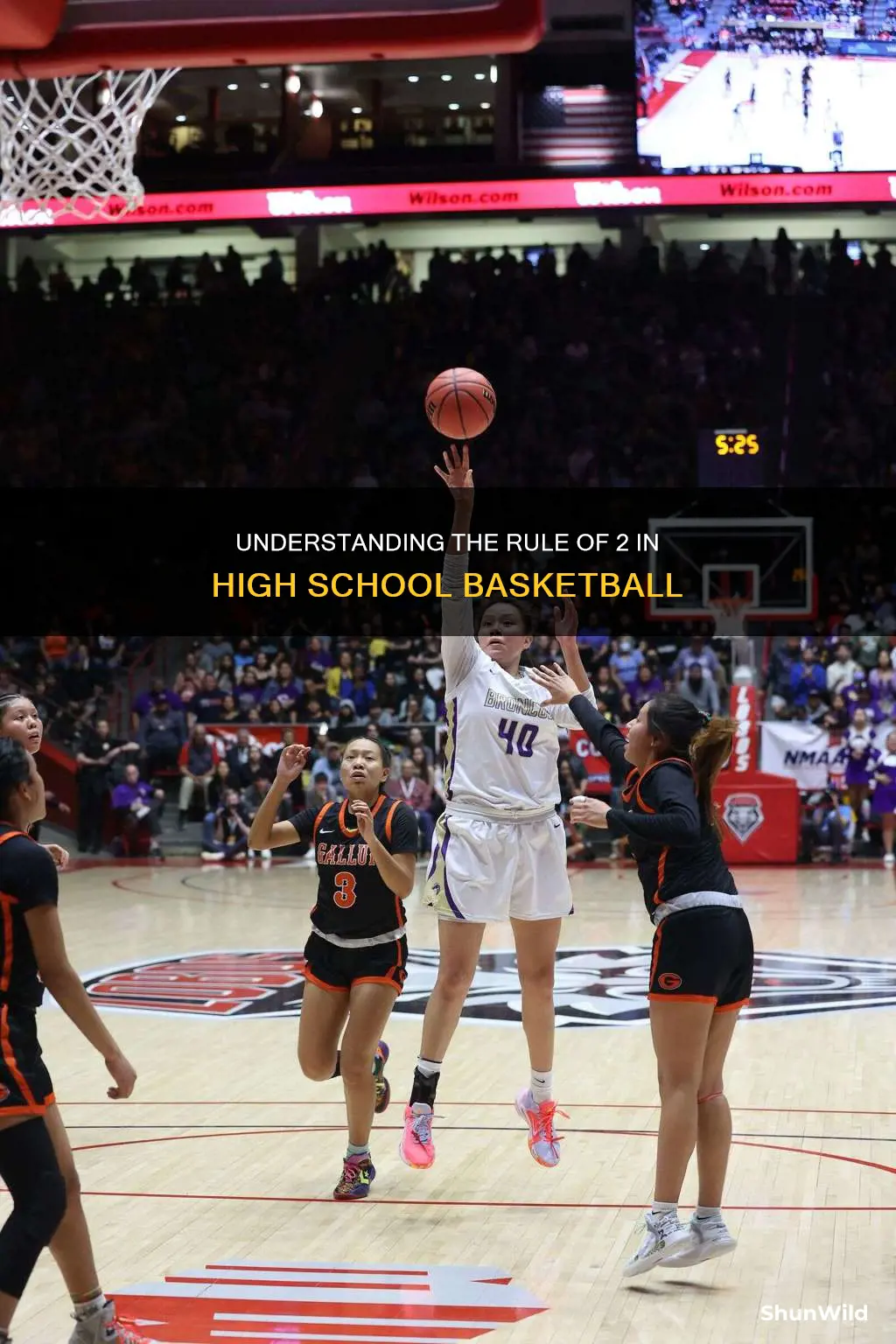 what is the rule of 2 in high school basketball