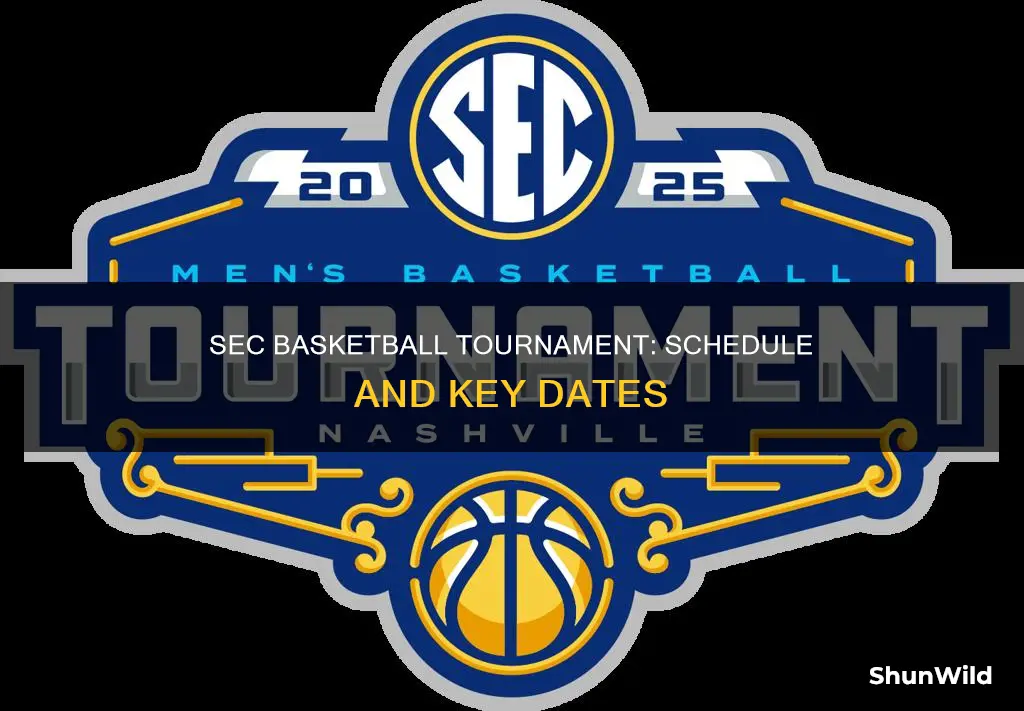 what is the schedule for the sec basketball tournament