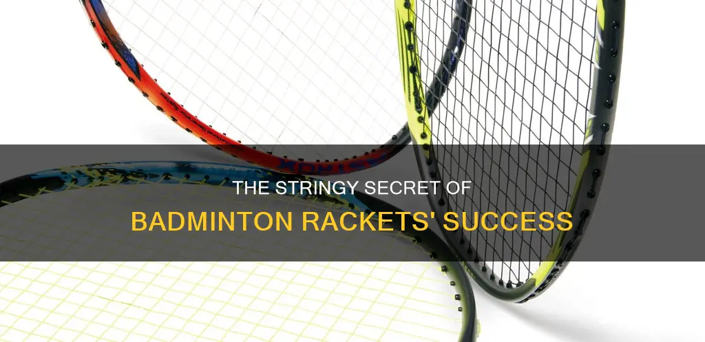 what is the stringy part of a badminton racket called